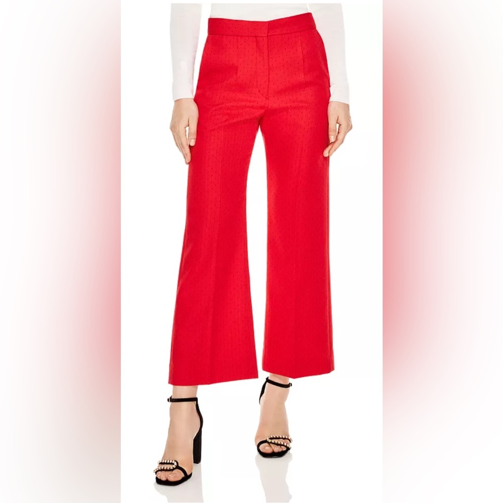 Women's Red Wide-Leg Pants